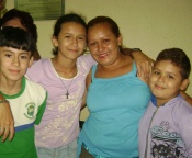 Aurilene e filhos