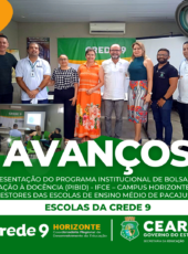 Apresentação do Programa Institucional de Bolsas de Iniciação à Docência (PIBID) – IFCE – Campus Horizonte aos gestores das escolas de Ensino Médio de Pacajus.